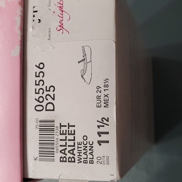 Ballet shoes, two pairs of new in box. Both size 11.5. By Spotlight. Off whi… - Picture 2 of 8